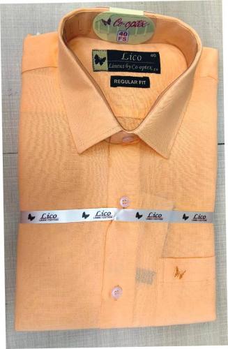PL COTTON XLINEN DYED READYMADE SHIRT 40 FS